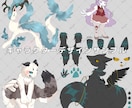 リッチなLive2d用パーツ分けイラスト描きます ケモノやドラゴンや幻獣等の人外キャラ制作はお任せ下さい イメージ7