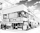 風景写真を漫画背景風に描きます 思い出・日常の景色を漫画背景風に！ イメージ1