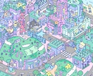 お客様が想う世界観をトキめく鳥瞰図で表現します どこにもないポップで不思議な細かい世界観を描来ます！ イメージ1