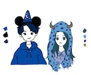 snsアイコンにおすすめします 似顔絵のかわいいイラストをしましょう！ イメージ4