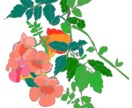描写重視：植物を鮮やかな色彩でお届けいたします 描写のタッチを選んでいただけます！ イメージ1