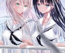 先着1名7000円！透明感ある女の子描きます 企業様実績あり！SNSやyoutubeのサムネ等にぜひ！ イメージ6