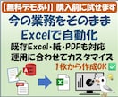今の業務そのままExcelで自動化します 既存Excel・紙・PDFも対応／購入前にデモ確認OK イメージ1