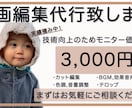 動画編集致します 2024年12月までの特別価格 イメージ1