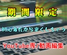 youtube専/動画編集を多分一番安く承ります ココナラ初心者だから叶えられた安さ イメージ1