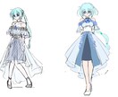 オリジナルキャラクターの立ち絵を制作いたします 透明感のある塗りとファンタジー系デザインが得意です。 イメージ8