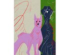 モードにオリジナティ溢れるイラスト作成します 人物、動物、その他様々なモチーフお気軽にご相談ください！ イメージ6