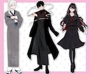立ち絵イラスト承ります 20代の男女が得意です！創作活動のお手伝いに♪ イメージ10