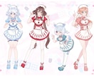 用途様々！立ち絵制作承ります 可愛い・綺麗なイラストをぜひ活動にお役立てください！ イメージ4
