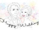 ウェルカムボード描きます 結婚式の入口に、お二人の素敵なイラストを飾りませんか？ イメージ3