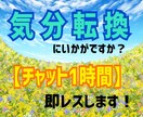 チャット1時間 ☆1時間みっちり即レスします 忙しいあなたに！寝る前のひとときに！最適です✩ イメージ1