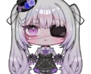 ゴスロリ風でかわいいミニキャライラスト作成します 修正無料・7日以内に納品いたします！ イメージ1