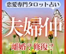 夫婦仲【恋愛専門】配偶者の本音や未来などを占います タロットでしっかり深掘り、修復と離婚どちらがいいかアドバイス イメージ1