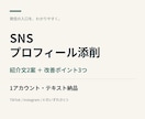 SNSプロフィールを伝わる文章に整えます 1アカウント・紹介文2案と改善ポイント3つ イメージ1