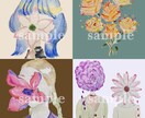 花と私アイコン？「今までにない」アイコン描きます 手描きでオシャレに好印象！絶対に覚えてもらえるSNSアイコン イメージ2