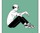 実績0！格安受付中！★お洒落な男性イラスト描きます アイコン・グッズなど用途に合わせたオリジナルイラスト イメージ3