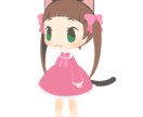 猫ミミ女の子の立ち絵を販売します アイコン・動画・TRPGに使えるオリジナルキャラクター イメージ2