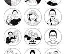 ゆるカワファッション風の似顔絵作成します お洒落で使いやすい似顔絵イラスト イメージ1