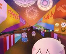 かわいい・やさしいミニキャラの一枚絵お描きします ちいさくてほのぼのとした癒しのワンシーンはいかがですか？ イメージ3