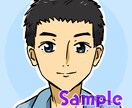 アイコンにピッタリの似顔絵を描きます 顔写真無しでもOK！アニメチックな似顔絵アイコンを作成します イメージ4