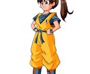ドラゴンボール風似顔絵イラスト描きます プロが描きます！誕生日やプレゼントSNS等のアイコンにどうぞ イメージ1