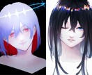 きっと人の目を惹く美麗なアイコンを描きます 儚いからダークまで、顔の良い男女ならお任せください！ イメージ3