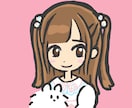 SNSアイコンに使えるにがおえ描きます ゆるキャラと一緒にシンプルでかわいいにがおえかきますよ イメージ2