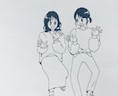 SNS映えする似顔絵描きます 誕生日プレゼントや記念日などに是非！ イメージ1