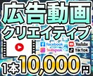 ダイレクト広告向け動画クリエイティブを制作します 格安で大量の動画クリエイティブ検証したい広告主様におすすめ イメージ1
