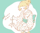 ゆるいイラスト、描きます 気が抜けた表情、色使いがポイント◎ イメージ7