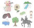 商用利用OK！目的に合わせたイラスト描きます アイコンや挿絵、名刺、似顔絵などにピッタリ♪ イメージ5