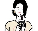 シンプル可愛いSNSアイコン描きます あなたのお顔が目が点な可愛いイラストに変身！ イメージ3
