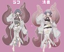 アイコン/1枚絵/立ち絵描きます 配信用やグッズ用、キービジュアルなど制作致します イメージ2
