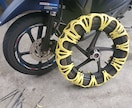 バイク用スノーチェーンやトレーラー作れます 車が無くても雪の時に走れたりバイクでバイクが運べます イメージ7