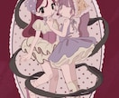 ふんわりかわいいイラストお描きします MV,サムネ,立ち絵,グッズに◎ イメージ1