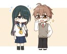 ミニキャラ描きます 1〜2人描きます（カップリング絵も◎） イメージ1