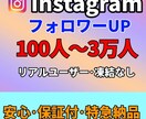Instagramのフォロワー増やします インスタフォロワー100人～対応可！高品質〜10000人まで イメージ1