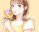 キラキラで透明感のある人物イラストを描きます SNSアイコンにおすすめ！似顔絵も大歓迎です◎ イメージ4