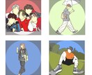 アイコン用イラストお描きします オシャレで可愛いアイコンにしてみてはいかがでしょうか！？ イメージ8