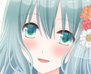 SNSに使える萌え系顔アイコンを描きます！（顔アップ） イメージ1