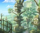 背景、キャラクター+背景の一枚絵の作成承ります ストーリー、世界観等を表現するのが得意です。 イメージ8