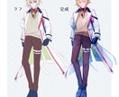 キラキラな立ち絵お描きします TRPGやゲーム、動画等で使える立ち絵お描きします！ イメージ2