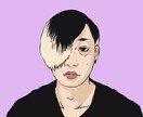 無料！カラフルでオシャレ！SNSアイコンを描きます SNSアイコンをカッコイイ似顔絵画像にしたい方にオススメ！ イメージ1
