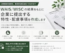 WAIS/WISCの結果から配慮事項を整理します 検査結果を、あなたらしく働くための言葉に整理します イメージ2