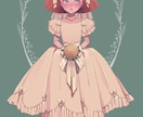 女の子の立ち絵(主にロリィタ系)描きます ロリータや和装の衣装に凝ったイラストです。 イメージ7