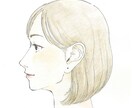 ココナラ最低価格〜♪色鉛筆で手描きイラスト描きます 色鉛筆で手描きのイラスト承ります♪♪人物・美人イラストなど イメージ2