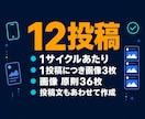 Instagram静止画を週3回自動投稿します 画像3枚と投稿文をAIが作成し週3回まとめて自動投稿 イメージ2