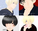 アイコンやヘッダーに使えるイラスト描きます ⋈等身絵･デフォルメ絵 どちらも対応しています⋈ イメージ2