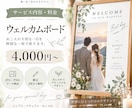 ウェルカムボードを丁寧にデザインします 結婚式の一日を彩るオーダーメイドデザイン イメージ5
