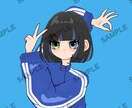 即ご依頼動けます！配信背景、アイコン等描きます 装飾品によるオプションなし！全身、胸上、ミニキャラ選べます イメージ5